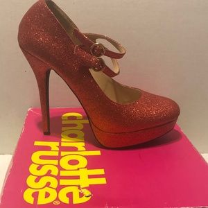 Charlotte Russe Ruby Red heel